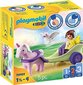 70401 PLAYMOBIL® 1.2.3 Fėja su vežimu ir vienaragiu kaina ir informacija | Konstruktoriai ir kaladėlės | pigu.lt