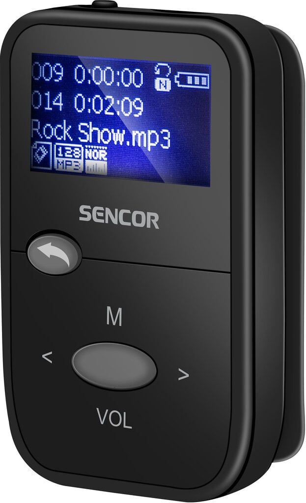 MP3 grotuvas Sencor SFP4408BK, 8GB, juodas цена и информация | MP3 grotuvai | pigu.lt