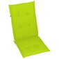 Lauko kėdės su pagalvėmis, 3 vnt., žalios kaina ir informacija | Lauko kėdės, foteliai, pufai | pigu.lt