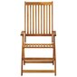 Sulankstomos sodo kėdės su pagalvėmis, 6vnt., rudos kaina ir informacija | Lauko kėdės, foteliai, pufai | pigu.lt
