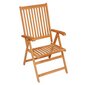 Sodo kėdės su smėlio spalvos pagalvėmis, 6 vnt, rudos цена и информация | Lauko kėdės, foteliai, pufai | pigu.lt