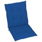 Pagalvėlės kėdei, 4 vnt., 100x50x4 cm, mėlynos kaina ir informacija | Pagalvės, užvalkalai, apsaugos | pigu.lt