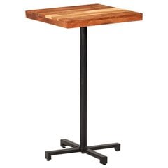 Baro staliukas, 60x60x110cm, akacijos masyvas, kvadratinis kaina ir informacija | Virtuvės ir valgomojo stalai, staliukai | pigu.lt