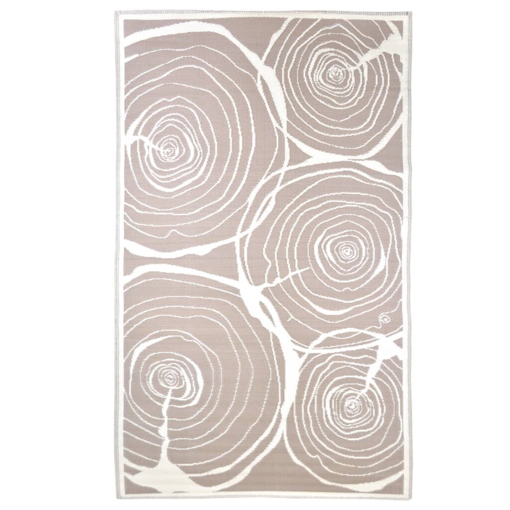 Esschert Design Lauko kilimas, 240x150cm, su didėjančių žiedų raštais цена и информация | Kilimai | pigu.lt