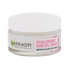 Drėkinamasis veido kremas Garnier Skin Naturals Hyaluronic Rose Gel-Cream, 50ml kaina ir informacija | Veido kremai | pigu.lt