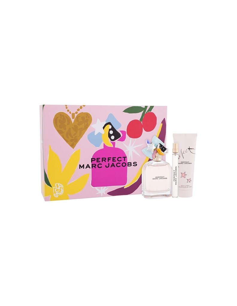 Rinkinys Marc Jacobs Perfect moterims: kvapusis vanduo EDP, 100 ml + 10ml + kūno kremas, 75 ml цена и информация | Kvepalai moterims | pigu.lt