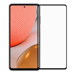 TakeMe 5D Extra sticky Full Glue surface edge to edge 0.3mm Tempered Glass for Samsung Galaxy A72 (A726) 5G Black kaina ir informacija | Apsauginės plėvelės telefonams | pigu.lt