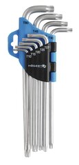 Hogert L-formos TORX su skyle komplektas / S2, HT1W818 kaina ir informacija | Mechaniniai įrankiai | pigu.lt