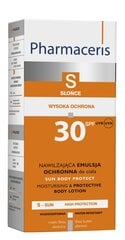 Drėkinantis apsauginis losjonas nuo saulės kūnui Pharmaceris S SPF30+, 150 ml kaina ir informacija | Kremai nuo saulės | pigu.lt