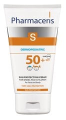 Apsauginis kremas nuo saulės vaikams Pharmaceris S SPF50+, 125 ml kaina ir informacija | Kremai nuo saulės | pigu.lt