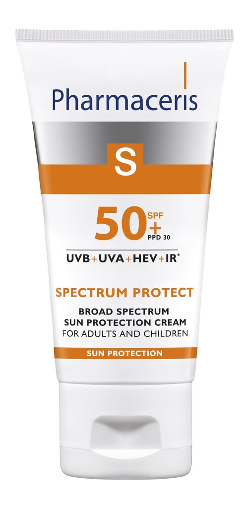 Apsauginis kremas nuo saulės veidui Pharmaceris S SPF50+, 50 ml kaina ir informacija | Kremai nuo saulės | pigu.lt