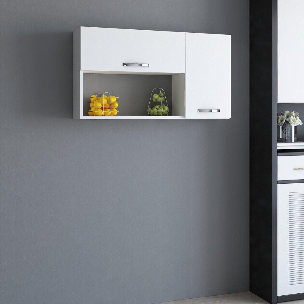 Pakabinama spintelė Kalune Design 550 (I), 52 cm, balta kaina ir informacija | Virtuvinės spintelės | pigu.lt