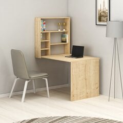 Стол Kalune Design 550 (II), 154,2 см, светло-коричневый цена и информация | Компьютерные, письменные столы | pigu.lt