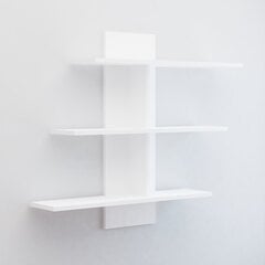 Подвесная полка Kalune Design Wall Shelf 775, 111 см, белая цена и информация | Полки | pigu.lt