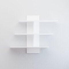 Подвесная полка Kalune Design Wall Shelf 775, 111 см, белая цена и информация | Полки | pigu.lt