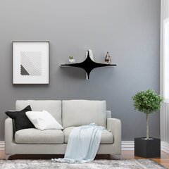 Pakabinama lentyna Kalune Design Wall Shelf 775, 90 cm, balta/juoda kaina ir informacija | Lentynos | pigu.lt