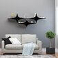 Pakabinama lentyna Kalune Design Wall Shelf 775, 180 cm, balta/juoda цена и информация | Lentynos | pigu.lt