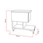 Naktinis staliukas Kalune Design 788, 46,8 cm, baltas kaina ir informacija | Spintelės prie lovos | pigu.lt