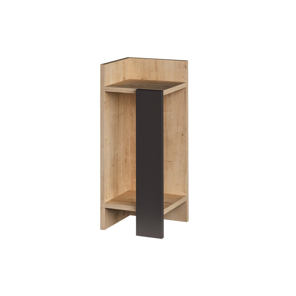 Naktinis staliukas Kalune Design D855(I), 60 cm, rudas/pilkas kaina ir informacija | Spintelės prie lovos | pigu.lt