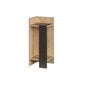 Naktinis staliukas Kalune Design D855(I), 60 cm, rudas/pilkas kaina ir informacija | Spintelės prie lovos | pigu.lt