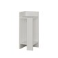 Naktinis staliukas Kalune Design D855(I), 60 cm, baltas цена и информация | Spintelės prie lovos | pigu.lt