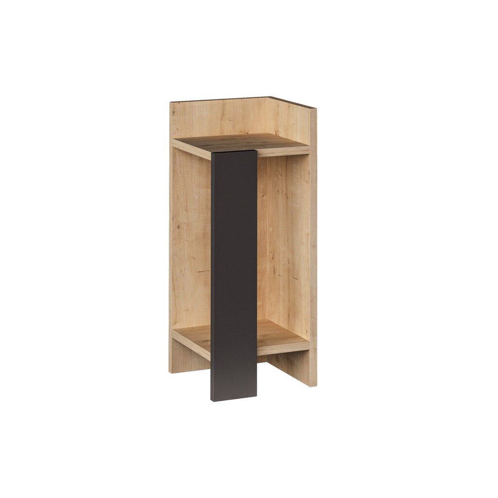 Naktinis staliukas Kalune Design K855(I), 60 cm, pilkas/rudas kaina ir informacija | Spintelės prie lovos | pigu.lt