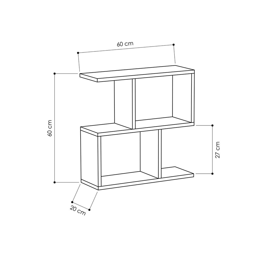 Kavos staliukas Kalune Design 855(II), šviesiai rudas цена и информация | Kavos staliukai | pigu.lt