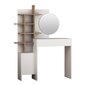 Kosmetinis staliukas Kalune Design 4303, baltas/rudas kaina ir informacija | Kosmetiniai staliukai | pigu.lt