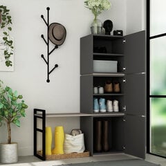 Комплект мебели для прихожей Kalune Design 855(I), темно-серый цена и информация | Комплекты в прихожую | pigu.lt