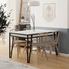 Раскладной стол Kalune Design 855, белый цена и информация | Кухонные и обеденные столы | pigu.lt