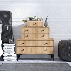 Komoda Kalune Design Dresser 393, ruda kaina ir informacija | Komodos | pigu.lt