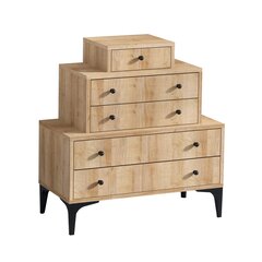 Komoda Kalune Design Dresser 393, ruda kaina ir informacija | Komodos | pigu.lt