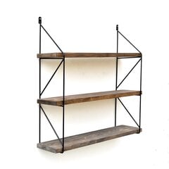 Pakabinama lentyna Kalune Design Wall Shelf 792, 55 cm, tamsiai ruda/juoda kaina ir informacija | Lentynos | pigu.lt