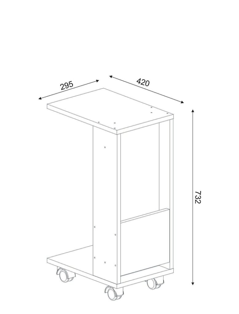 Kavos staliukas Kalune Design 756(II), baltas цена и информация | Kavos staliukai | pigu.lt