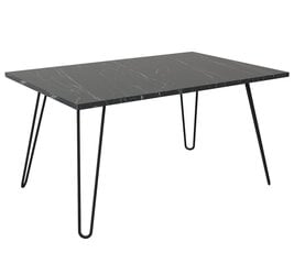 Кофейный столик Kalune Design 756, черный цена и информация | Журнальные столики | pigu.lt