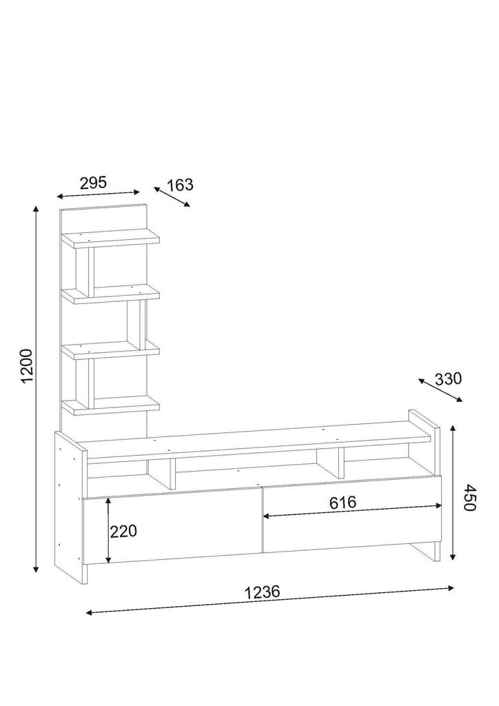 Sekcija Kalune Design 756(III), balta/ruda kaina ir informacija | Sekcijos | pigu.lt