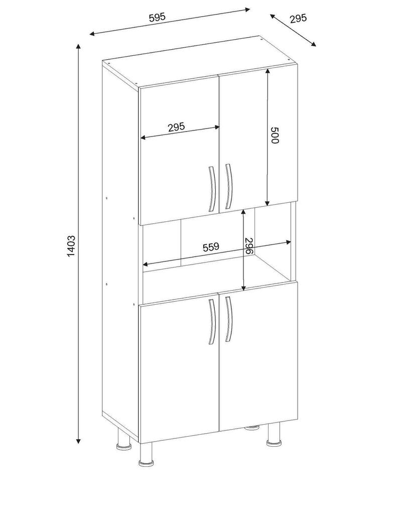 Pastatoma vonios spintelė Kalune Design 756, balta kaina ir informacija | Vonios spintelės | pigu.lt