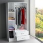 Spinta Kalune Design Wardrobe 756, 90 cm, balta kaina ir informacija | Spintos | pigu.lt