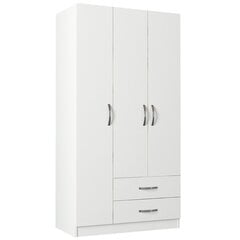 Шкаф Kalune Design Wardrobe 756, 90 см, белый цена и информация | Шкафы | pigu.lt