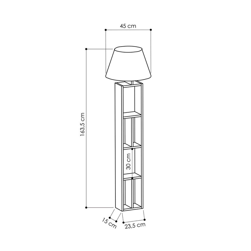 MUITINĖ Toršeras Kalune Design 776, ąžuolo spalvos/šviesiai rudas цена и информация | Toršerai | pigu.lt