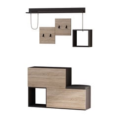 Комплект мебели для прихожей Kalune Design 776, 120 см, цвет дуба цена и информация | Комплекты в прихожую | pigu.lt