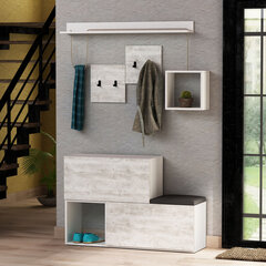 Комплект мебели для прихожей Kalune Design 776, 120см, серый цена и информация | Комплекты в прихожую | pigu.lt