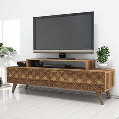 ТВ столик Kalune Design 845, 140 см, коричневый цена и информация | Тумбы под телевизор | pigu.lt