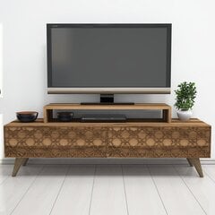TV staliukas Kalune Design 845, 140 cm, rudas kaina ir informacija | TV staliukai | pigu.lt