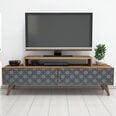 TV staliukas Kalune Design 845, 140 cm, rudas/mėlynas