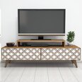 TV staliukas Kalune Design 845, 140 cm, rudas/baltas