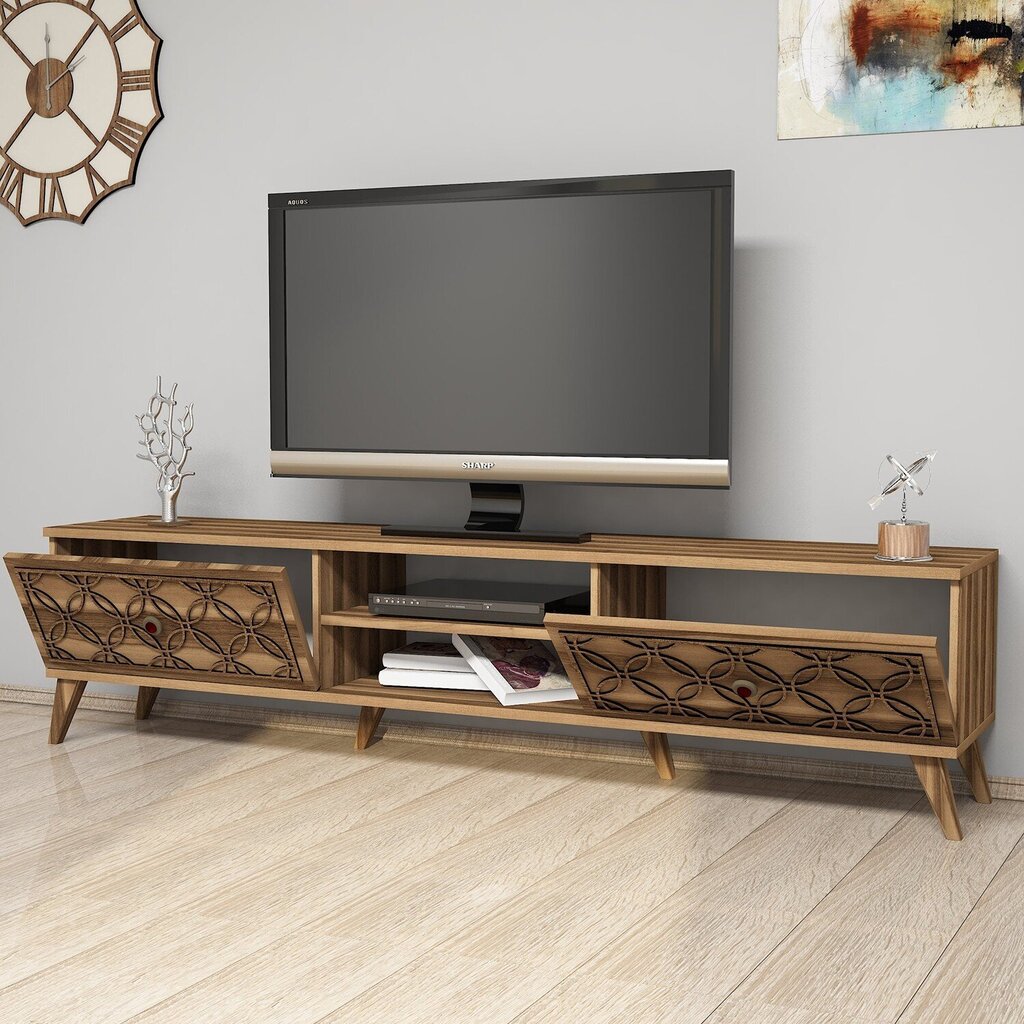 TV staliukas Kalune Design 845,180 cm, rudas kaina ir informacija | TV staliukai | pigu.lt