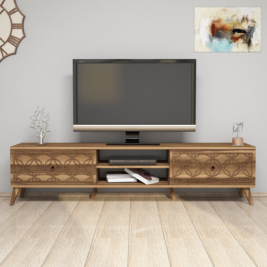 TV staliukas Kalune Design 845,180 cm, rudas цена и информация | TV staliukai | pigu.lt