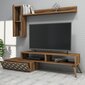 Svetainės baldų komplektas Kalune Design 845(XLV), rudas kaina ir informacija | Sekcijos | pigu.lt
