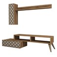 Комплект мебели для гостиной Kalune Design 845(XLV), коричневый